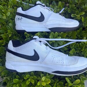 Nike Ja 1 Day One Basketball Shoes White Black Mens‎ Size 11  DR8785-100